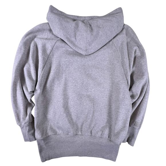 Vintage Victorias Secret Satin Lined Hoodie M | Gray Taupe Zip Up Y2K Loungewear - Picture 6 of 14